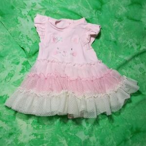 Little Me Girl's Pink Tulle Onesie Dress
